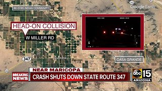 Crash shuts down SR 347