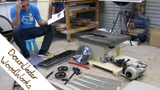 Hafco Woodmaster SB-12 table saw unboxing and assembly