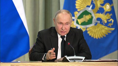 Vladimir Putin - Extended meeting of the board of the Prosecutor General's Office - ENG SUB