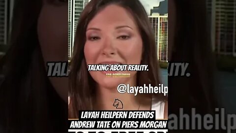 Layah Heilpern defends Andrew Tate on Piers Morgan Pt 1