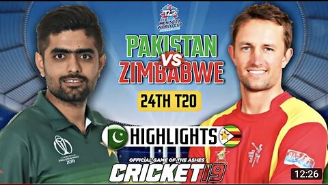 PAK vs ZIM 24th T20 Cricket Match Full Highlights Cricket Live Highlights