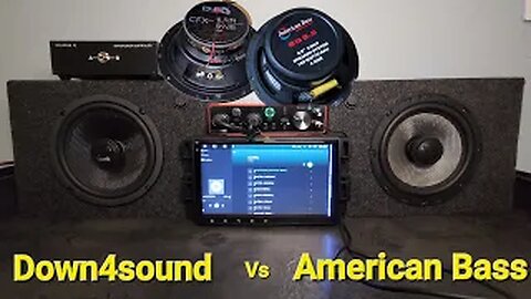 (DOWN4SOUND CFXT65 VS AMERICAN BASS SQ6.5) Speaker comparison