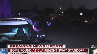 Bomb found at Clairemont SWAT standoff