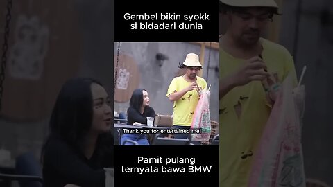 Gembel bikin syokk si bidadari dunia, pamit pulang ternyata bawa BMW