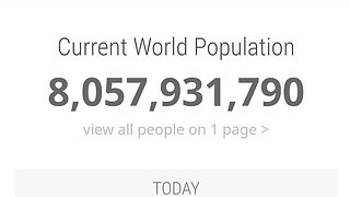 EARTH POPULATION 8.057.931.790