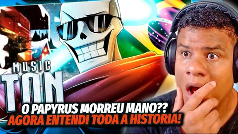 REAGINDO ao RAP DO PAPYRUS (Undertale) - FUTURO GUARDA REAL | PAPYRUS DA BATATA | React Anime Pro