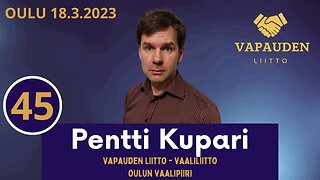 Vapauden Liitto - Pentti Kupari Oulu 18.3.2023