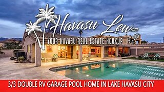 Lake Havasu Double RV Garage Pool Home 3970 Bison Blvd MLS 1025727