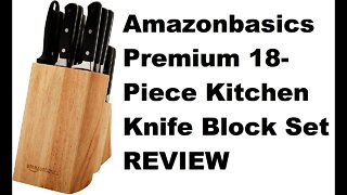 Amazonbasics premium 18-piece knife set review