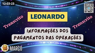 LEONARDO Informações dos Pagamentos das Operações