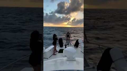 Overnight Sail on a Motoryacht #motoryacht #shorts