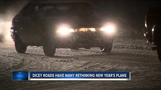 Some cancel New Year's Eve plans due to snow