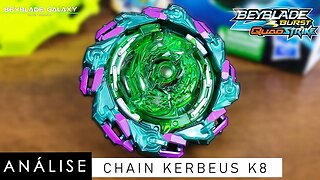 Análise CHAIN KERBEUS K8 - Beyblade Burst QuadStrike