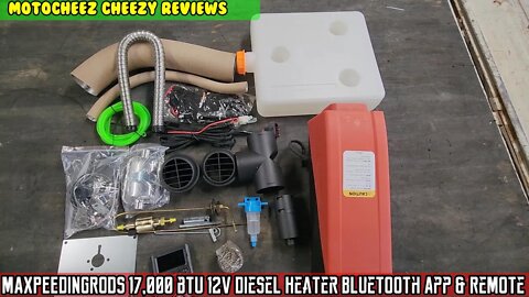 MAXPEEDINGRODS 17000 BTU 12V Diesel Heater Bluetooth App & Remote Control Auto Altitude