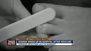 Tampa woman spends a week in the hospital following a pedicure | WFTS Investigative Report