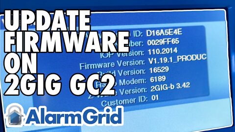 2GIG GC2: Updating Firmware Using Updater Cable (UPCBL2)