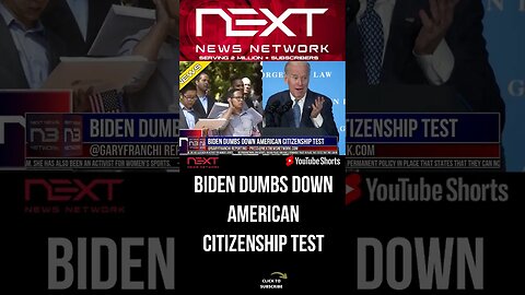 Biden Dumbs Down American Citizenship Test #shorts