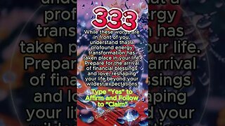 Financial blessings are coming. #angelnumbers #angelnumber333 #manifestation #manifestationmindset