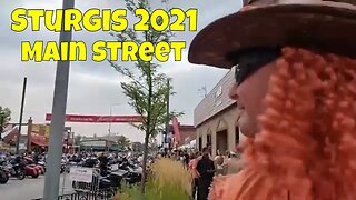 Sturgis Motorcycle Rally - FIRST DAY of Rally - Main Street Sturgis and Main Street Deadwood