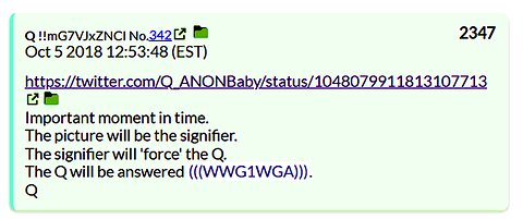 Q 2347 The signifier will 'force' the Question The Question will be answered