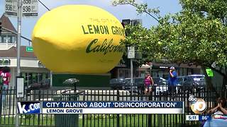 Lemon Grove mentions disincorporation amidst financial squeeze