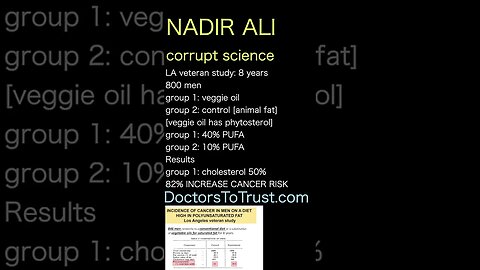 Nadir Ali. Used canola to simulate taste of dairy fat Oatley: "Essentially deep fried!"