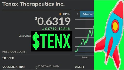 $TENX POPS AGAIN - SHES BEEN BREWING - COOKIN SHORTS - CHECK OUT THE #BULLISH DETAILS - $GME $AMC