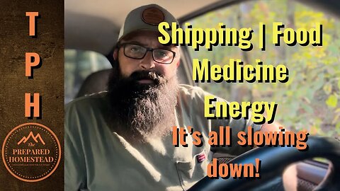 Shipping | Food | Medicine | Energy. It’s all slowing down!