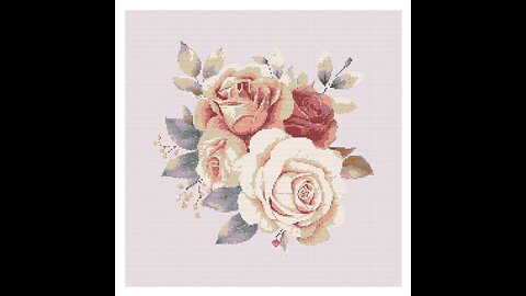 Roses Cross Stitch Pattern by Welovit | welovit.net | #welovit