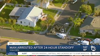 Man arrested after daylong standoff with police in Chula Vista