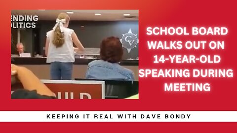 Michigan School Board walks out on 14-year-old girl as she was speaking at board meeting