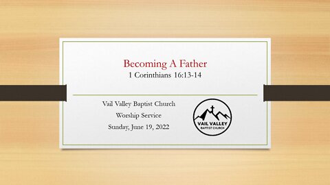 Sunday, June 19, 2022 Worship Service
