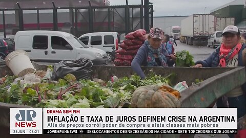 Inflação e taxa de juros definem crise na Argentina