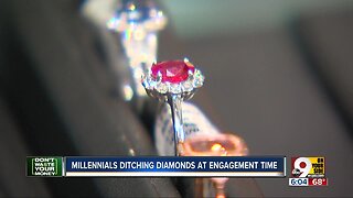 Millennials ditching diamonds at engagement time