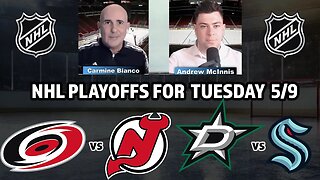 NHL Playoff Predictions & Picks Today | Devils vs Hurricanes | Kraken vs Stars | PuckTime May 9