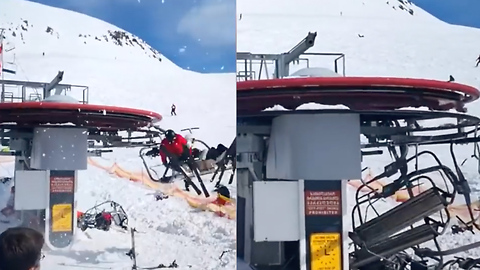 Ski Slopes Turn Into A NIGHTMARE After This Crazy Accident!