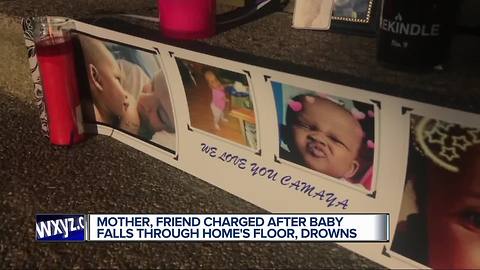 Mother, friend charged in basement drowning death of 11-month-old at Detroit home