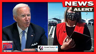 CRINGE! Biden CAUGHT Creeping on Nurse, Asks Her The MOST CREEPY Question