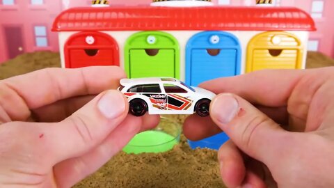 160 2¡Enseñe a los niños palabras en español e inglés con Painting Pororo Toy Car Fun!