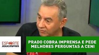 Flavio Prado cobra imprensa e pede melhores perguntas a Ceni