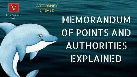 What is a memorandum of points and authorities?