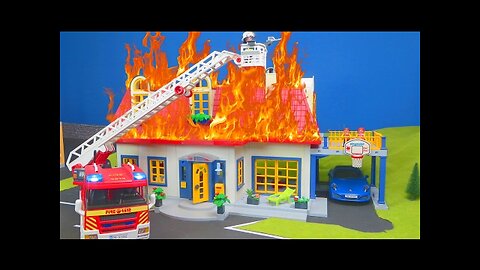 Playmobil Film deutsch: Feuerwehrmann Einsatz bei Playmobil Familie!