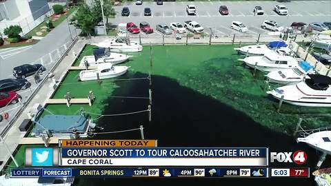 Governor Scott to take tour of Caloosahatchee River to see toxic algae