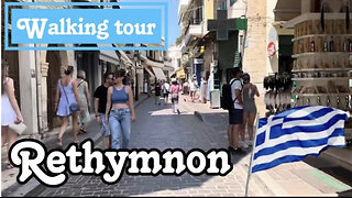 Rethymno Crete Walking Tour - Old town main shopping street