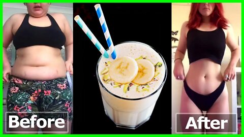 How To Make Banana Shake For Weight Loss Recipe! Slim Waist In 1 Day? Homemade Fat Burning Drinks