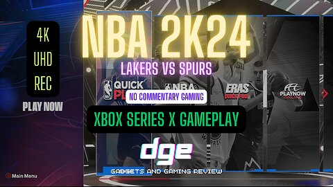 NBA 2K24 Lakers VS Spurs Xbox Series X Gameplay No Commentary