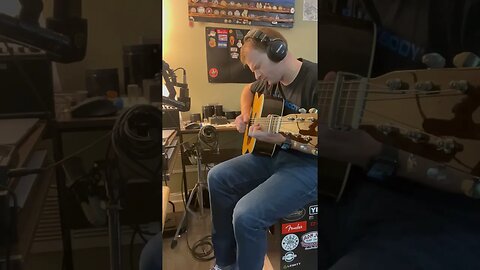 Playing “Goldrush” on Jimmy Edmonds acoustic guitar w/ new mic