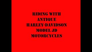 Riding with four 85 year old motorcycles