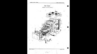 GE - General Electric appliance part schematic and break down - Card 17