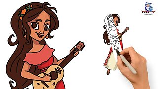 How to Draw Elena of Avalor - Step by Step